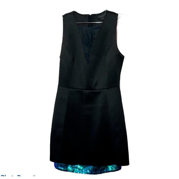 Sachin & Babi Dress bottom hem sequin Size 4 Black - Picture 1 of 12